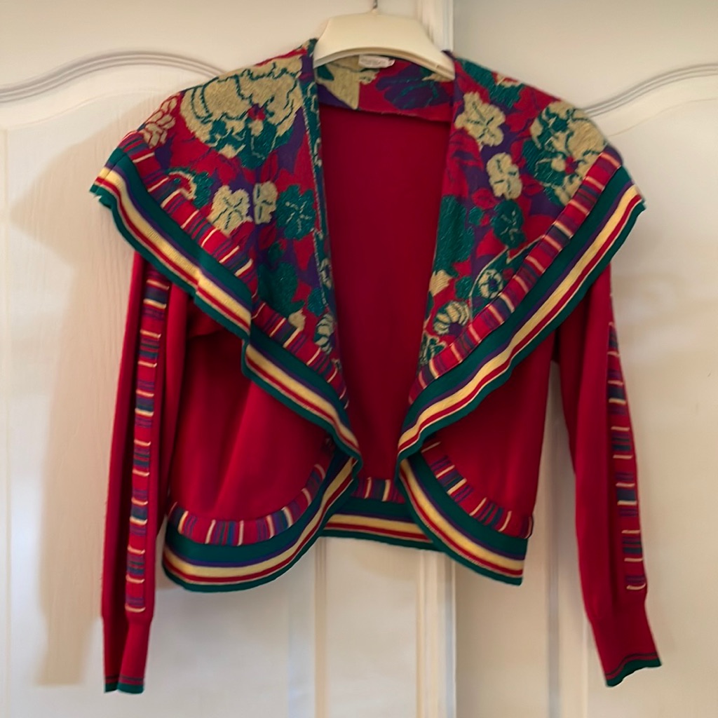 100 Wool Multicolor Jacket By Kbs Kansai Size M